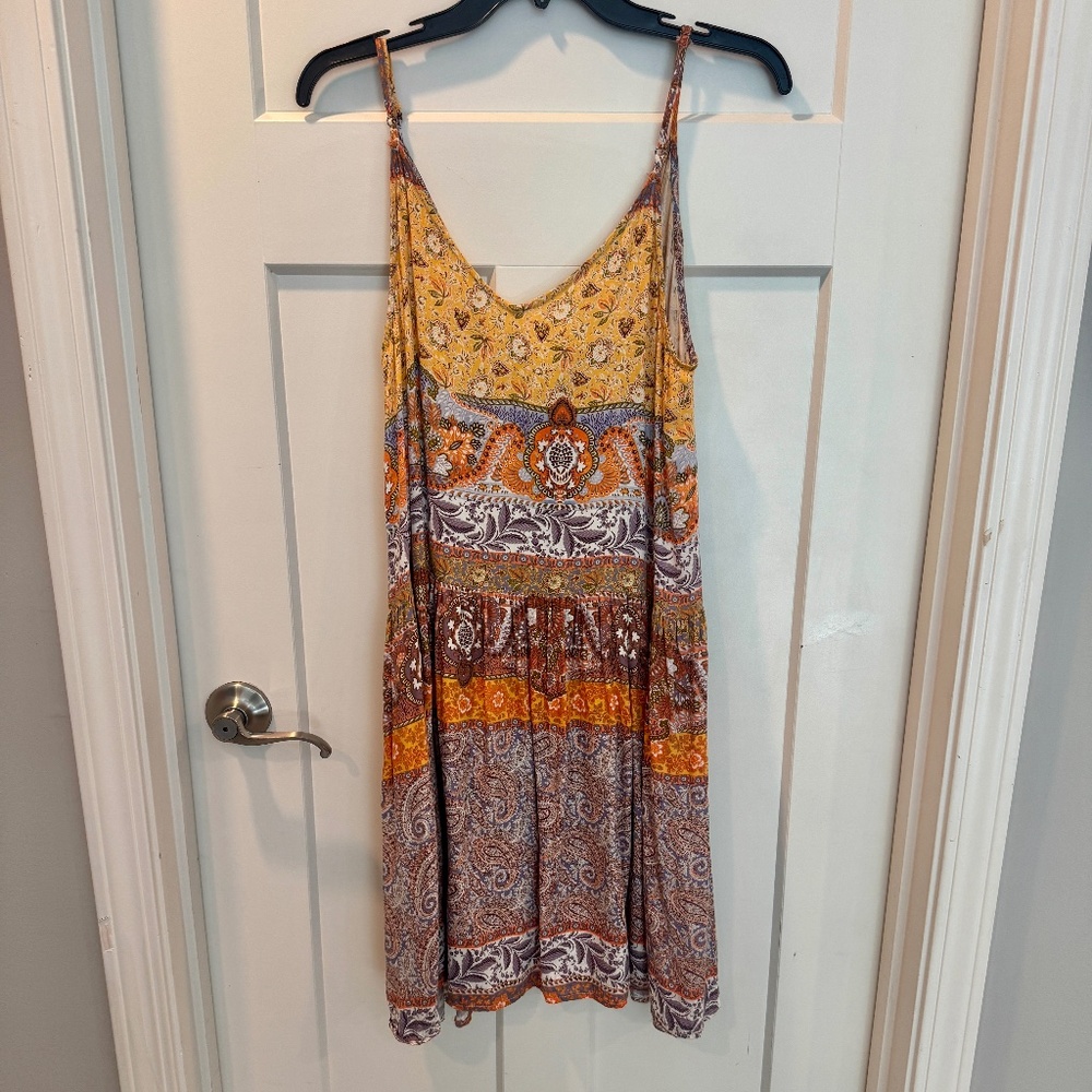 Cupshe Sundress, M, Euc, Multi Color Print - image 2